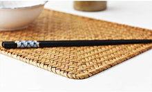 Load image into Gallery viewer, Rectangular Woven Placemats, Rattan Wicker Table Mats, 17" x 12", Natural Seagrass Place Mats Nature4uhome
