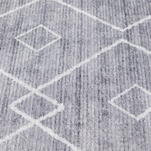 Load image into Gallery viewer, Better Homes & Gardens Diamond Machine Washable Area Rug, Gray, 5'x7' Nature4uhome