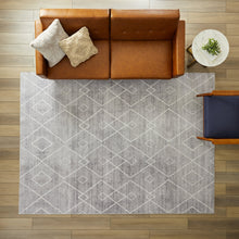 Load image into Gallery viewer, Better Homes & Gardens Diamond Machine Washable Area Rug, Gray, 5'x7' Nature4uhome