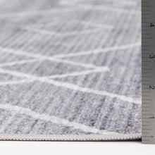 Load image into Gallery viewer, Better Homes & Gardens Diamond Machine Washable Area Rug, Gray, 5'x7' Nature4uhome