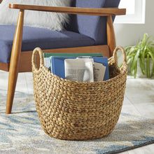 Load image into Gallery viewer, Better Homes & Gardens Large Natural Water Hyacinth Boat Basket Nature4uhome