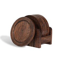 Load image into Gallery viewer, CONSDAN Cup Coasters, USA Grown Hardwood, Wooden Cup Coasters Set, 6 Pcs a set Nature4uhome