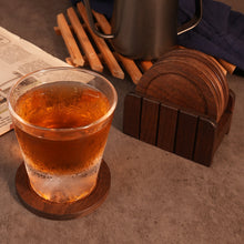 Load image into Gallery viewer, CONSDAN Cup Coasters, USA Grown Hardwood, Wooden Cup Coasters Set, 6 Pcs a set Nature4uhome