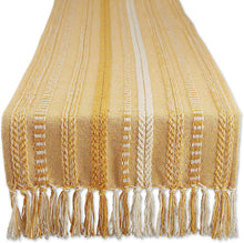Load image into Gallery viewer, Hand Woven boho Stripe Table Runner Collection with Fringe Nature4uhome