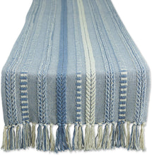 Load image into Gallery viewer, Hand Woven boho Stripe Table Runner Collection with Fringe Nature4uhome