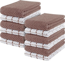 Load image into Gallery viewer, Kitchen Towels set 15 x 25 Inches, 100% Ring Spun Cotton Super Soft Tea Towels and Bar Towels Nature4uhome