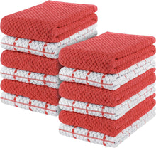 Load image into Gallery viewer, Kitchen Towels set 15 x 25 Inches, 100% Ring Spun Cotton Super Soft Tea Towels and Bar Towels Nature4uhome