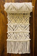 Load image into Gallery viewer, NATURE4U Macrame Boho Table Runner Hand Woven Off White Runners 13 x 84 inches Nature4uhome