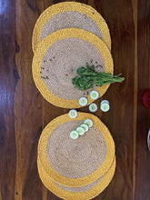 Load image into Gallery viewer, Nature4u 100% Jute Hand Braided Placemat Set of 4 ( 14” Dia) Nature4uhome