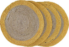 Load image into Gallery viewer, Nature4u 100% Jute Hand Braided Placemat Set of 4 ( 14” Dia) Nature4uhome