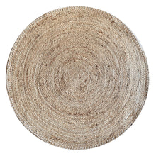 Load image into Gallery viewer, Nature4u Handwoven Jute Area Rug with Hand Embroidery Edge , Eco Friendly (3 Feet Round) Nature4uhome