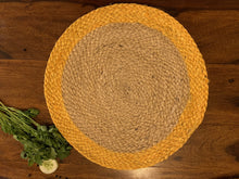 Load image into Gallery viewer, Nature4u Home 100% Jute Hand Braided Placemat Set of 4 Round Placemat Nature4uhome