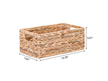 Load image into Gallery viewer, Nature4u Homes & Gardens Woven Natural Water Hyacinth Organizational Basket Set of 3 Nature4uhome