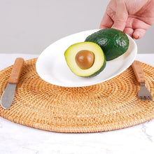 Load image into Gallery viewer, Rattan Placemats , Round Hand Woven Rattan Placemats for Dining Table 11.8in/30cm Set of 4 & 13 in set of 2 Nature4uhome