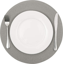 Load image into Gallery viewer, Round Braided Placemats Set Washable 15 inch Round Table Placemat Nature4uhome