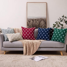 Load image into Gallery viewer, Set of 2 Decorative Throw Pillow Covers Rhombic Jacquard Pillowcase Soft Square Cushion Case Nature4uhome