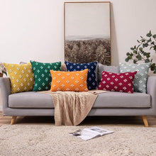 Load image into Gallery viewer, Set of 2 Decorative Throw Pillow Covers Rhombic Jacquard Pillowcase Soft Square Cushion Case Nature4uhome