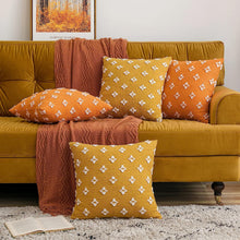 Load image into Gallery viewer, Set of 2 Decorative Throw Pillow Covers Rhombic Jacquard Pillowcase Soft Square Cushion Case Nature4uhome