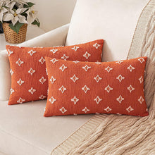 Load image into Gallery viewer, Set of 2 Decorative Throw Pillow Covers Rhombic Jacquard Pillowcase Soft Square Cushion Case Nature4uhome