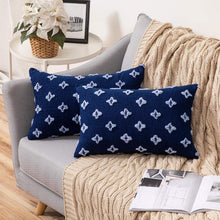 Load image into Gallery viewer, Set of 2 Decorative Throw Pillow Covers Rhombic Jacquard Pillowcase Soft Square Cushion Case Nature4uhome
