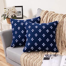 Load image into Gallery viewer, Set of 2 Decorative Throw Pillow Covers Rhombic Jacquard Pillowcase Soft Square Cushion Case Nature4uhome