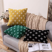 Load image into Gallery viewer, Set of 2 Decorative Throw Pillow Covers Rhombic Jacquard Pillowcase Soft Square Cushion Case Nature4uhome