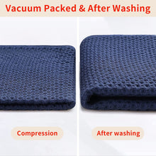 Load image into Gallery viewer, nature4uhome 100% Cotton Waffle Weave Kitchen Dish Cloths, Ultra Soft Absorbent Quick Drying Dish Towels, 12x12 Inches, 6-Pack, Dark Grey Nature4uhome