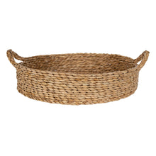 Load image into Gallery viewer, Better Homes &amp; Gardens 16&quot; Round Natural Colored Water Hyacinth Woven Tray Nature4uhome
