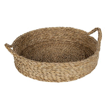 Load image into Gallery viewer, Better Homes &amp; Gardens 16&quot; Round Natural Colored Water Hyacinth Woven Tray Nature4uhome
