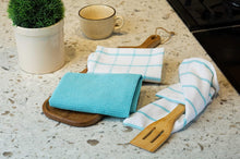 Load image into Gallery viewer, LINEN Kitchen Towels and Dishcloths Set -Cotton Dish Cloths, 18”x 28&quot; Nature4uhome
