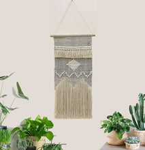 Load image into Gallery viewer, NATURE4U Woven Wall Hanging  Handmade  with Fringe and Tassle, 17.5&quot; W x 32&quot; L Nature4uhome
