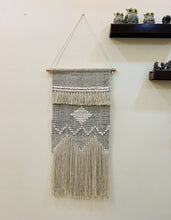 Load image into Gallery viewer, NATURE4U Woven Wall Hanging  Handmade  with Fringe and Tassle, 17.5&quot; W x 32&quot; L Nature4uhome
