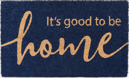 nature4u Home Coir Navy Good To Be Home Doormat 18