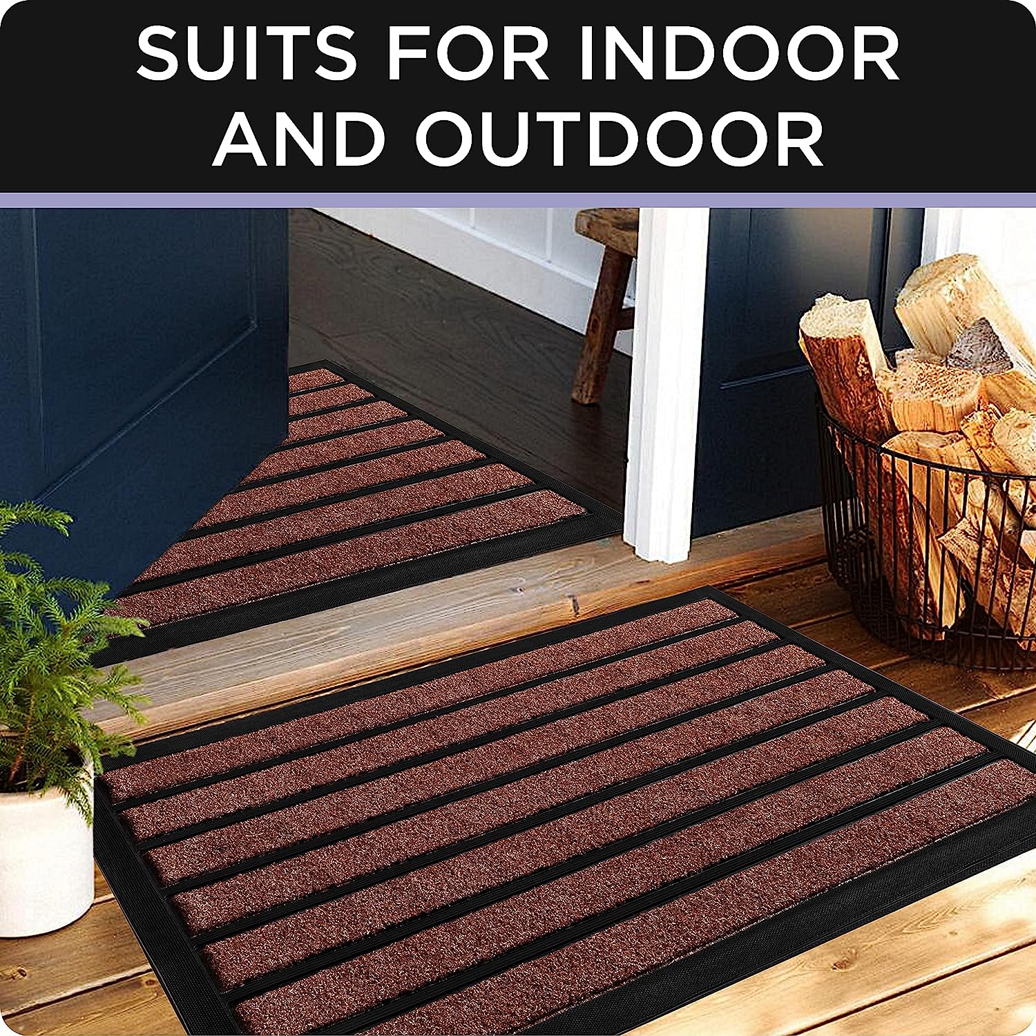 1 ubdyo Extra Durable Door Mat - Dirt Trapping Outdoor Welcome