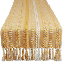 Load image into Gallery viewer, Hand Woven boho Stripe Table Runner Collection with  Fringe Nature4uhome
