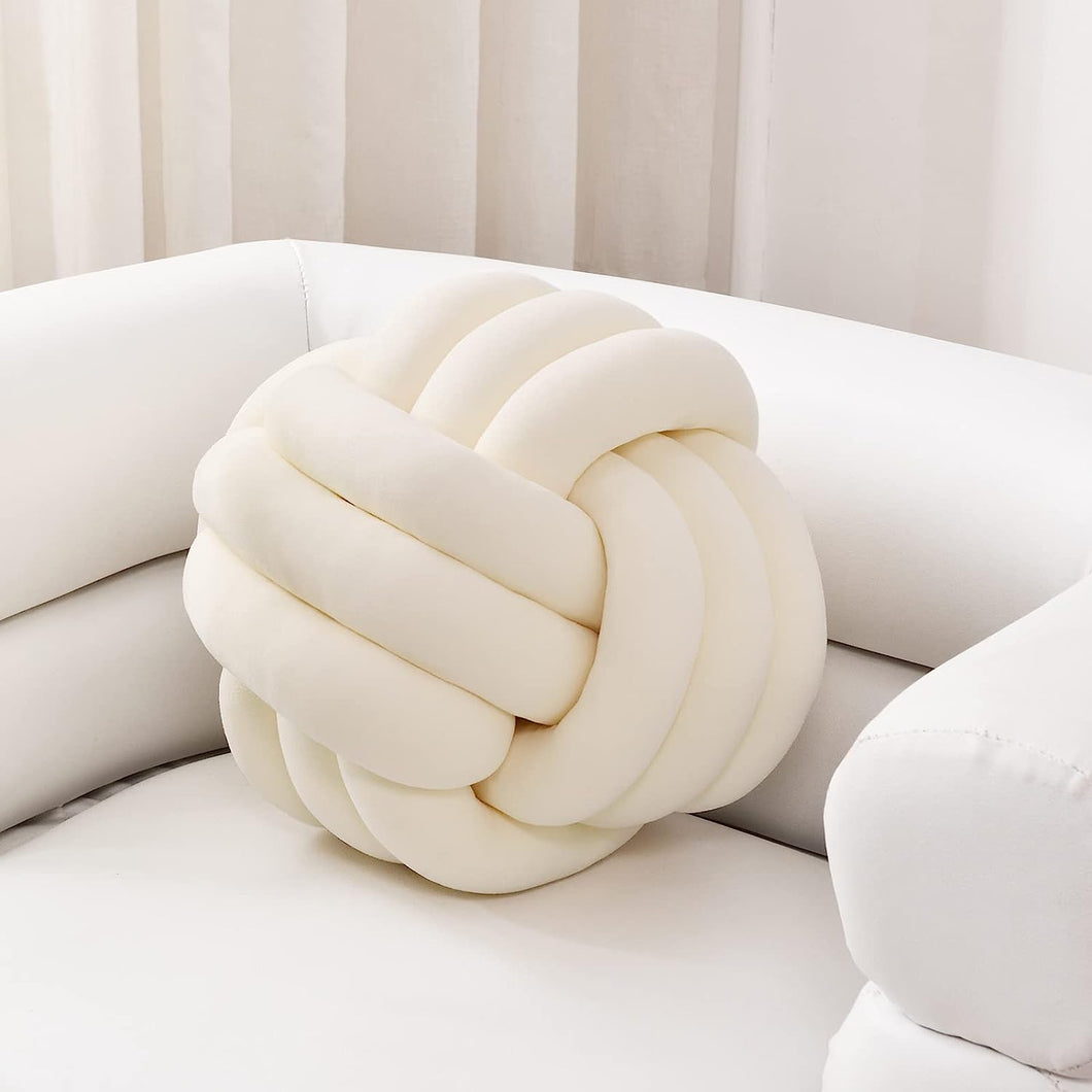 Soft Knot Ball Pillows,Round Throw Pillow Cushion Home Decoration Plush Pillow