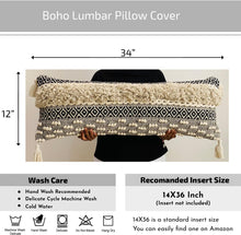 Load image into Gallery viewer, NATURE4U Home Boho Lumbar Pillow Cover Decorative Lumbar Pillow 12x34 pack of 1 pc Nature4uhome
