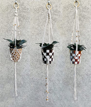 Load image into Gallery viewer, NATURE4U Pack of 3 Macrame Plant Hangers Handmade Cotton Rope Hanging Planters Nature4uhome
