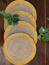 Load image into Gallery viewer, Nature4u 100% Jute Hand Braided Placemat Set of 4 ( 14” Dia) Nature4uhome
