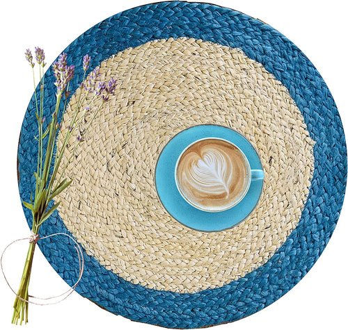 Nature4u 100% Jute Hand Braided Placemat Set of 4 Nature4uhome