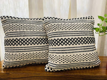 Load image into Gallery viewer, Nature4u Home Boho Hand woven Throw Pillow Covers  set of 2, size 18 x 18 Nature4uhome
