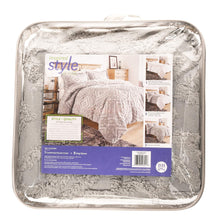 Load image into Gallery viewer, Nature4u Home  Chenille 3 Piece Duvet Cover Set, Full/Queen&amp; King, Gray,White &amp; Off White Nature4uhome
