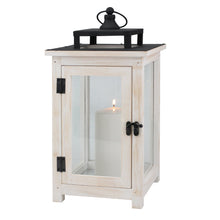 Load image into Gallery viewer, Nature4u Homes &amp; Gardens Large Wood &amp; Metal Lantern, White Nature4uhome
