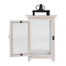 Load image into Gallery viewer, Nature4u Homes &amp; Gardens Large Wood &amp; Metal Lantern, White Nature4uhome
