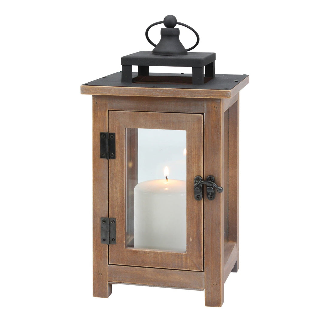 Nature4u Homes & Gardens Medium Decorative Wood and Metal Lantern Candle Holder Nature4uhome