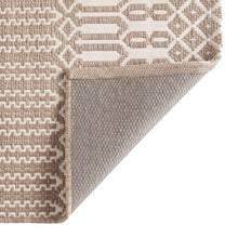 Load image into Gallery viewer, Nature4u home Geometric linen and Ivory Outdoor Rug Nature4uhome
