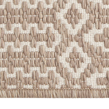 Load image into Gallery viewer, Nature4u home Geometric linen and Ivory Outdoor Rug Nature4uhome
